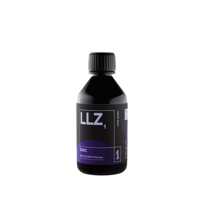 Lipolife LLZ1 Zinc Cherry & Kiwi Flavour 240ml (Liposomal)