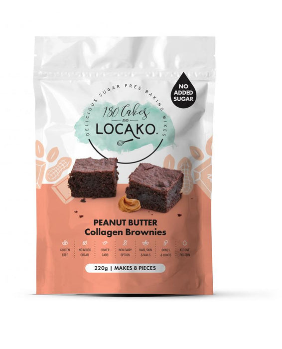 Locako Peanut Butter Collagen Brownies (Mix) 220g