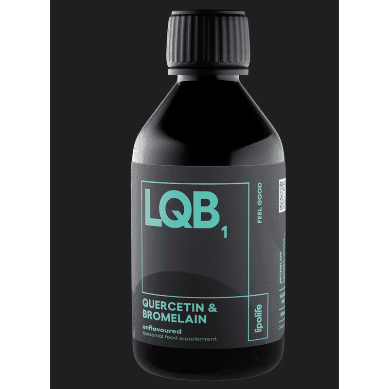 Lipolife LQB1 Quercetin & Bromelain Unflavoured 240ml (Liposomal) - Dennis the Chemist