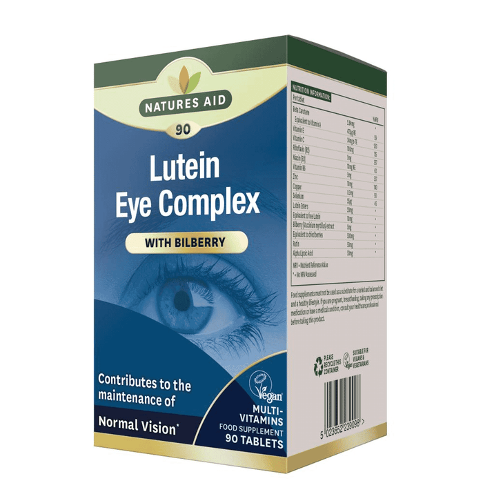 Natures Aid Lutein Eye Complex (With Bilberry) 90s