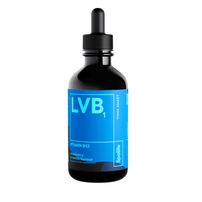 Lipolife LVB1 Vitamin B12 Strawberry & Vanilla Flavour 60ml (Liposomal)