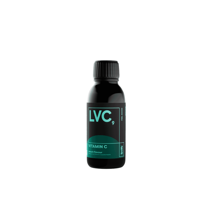Lipolife LVC9 Vitamin C Peach Flavour 150ml (Liposomal)