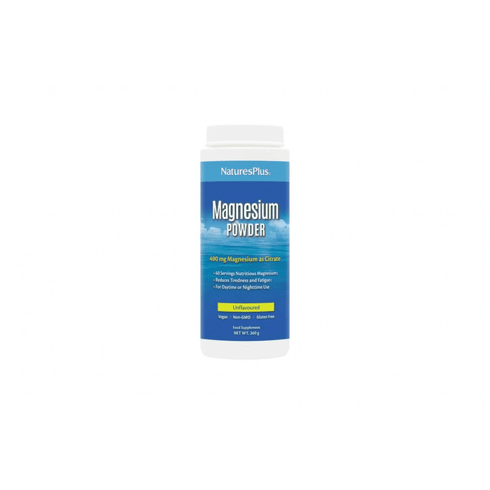 NaturesPlus Magnesium Powder Unflavoured 360g