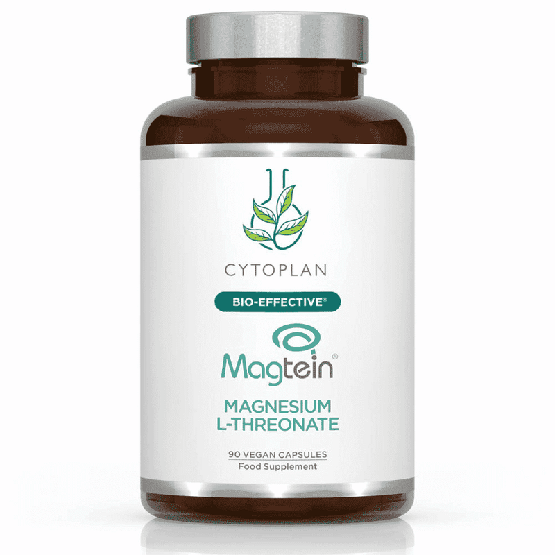 Cytoplan Magtein Magnesium L-Threonate 90s supplement bottle and packaging