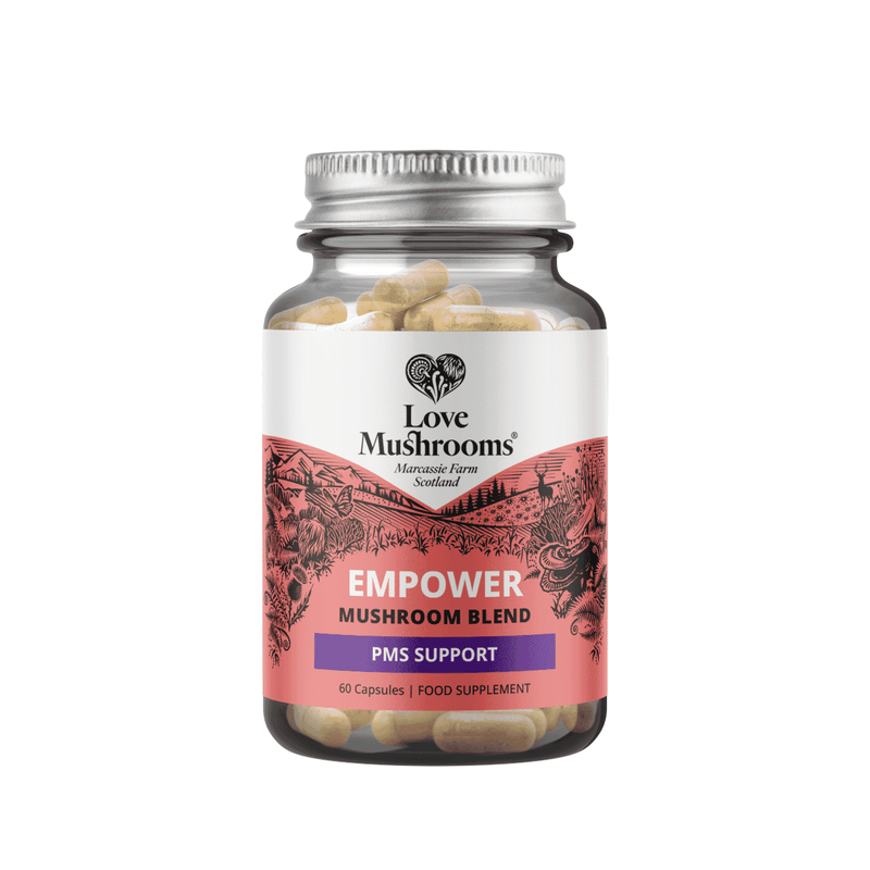 Love Mushrooms Empower Mushroom Blend PMS Support 60s