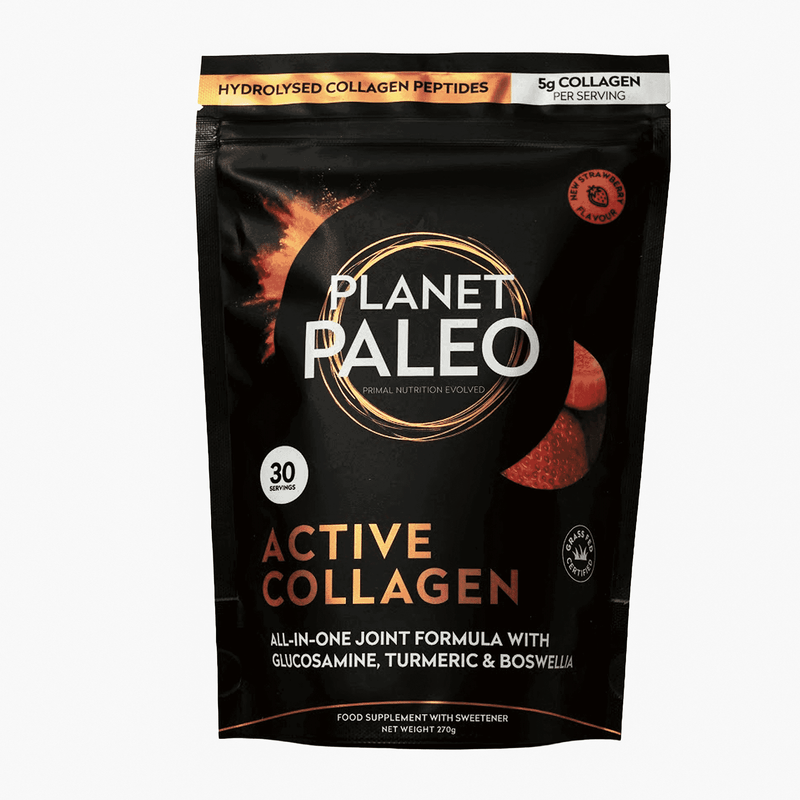 Planet Paleo Active Collagen Powder Strawberry 270g