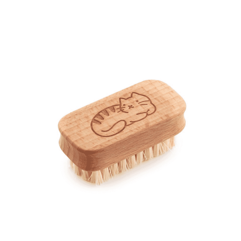 ecoLiving Kids Natural Vegan Nail Brush Cat