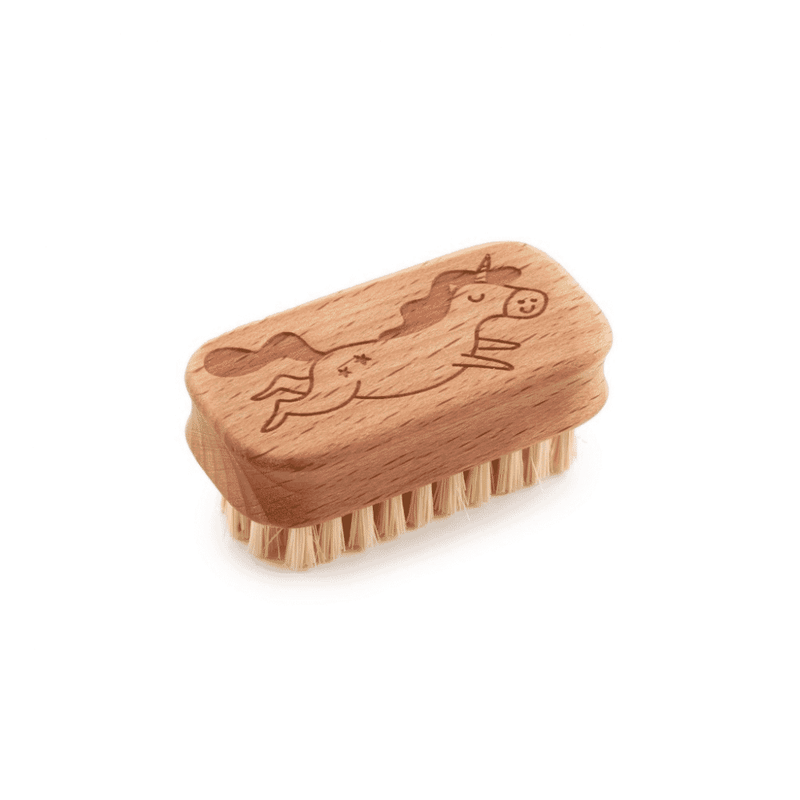 ecoLiving Kids Natural Vegan Nail Brush Unicorn