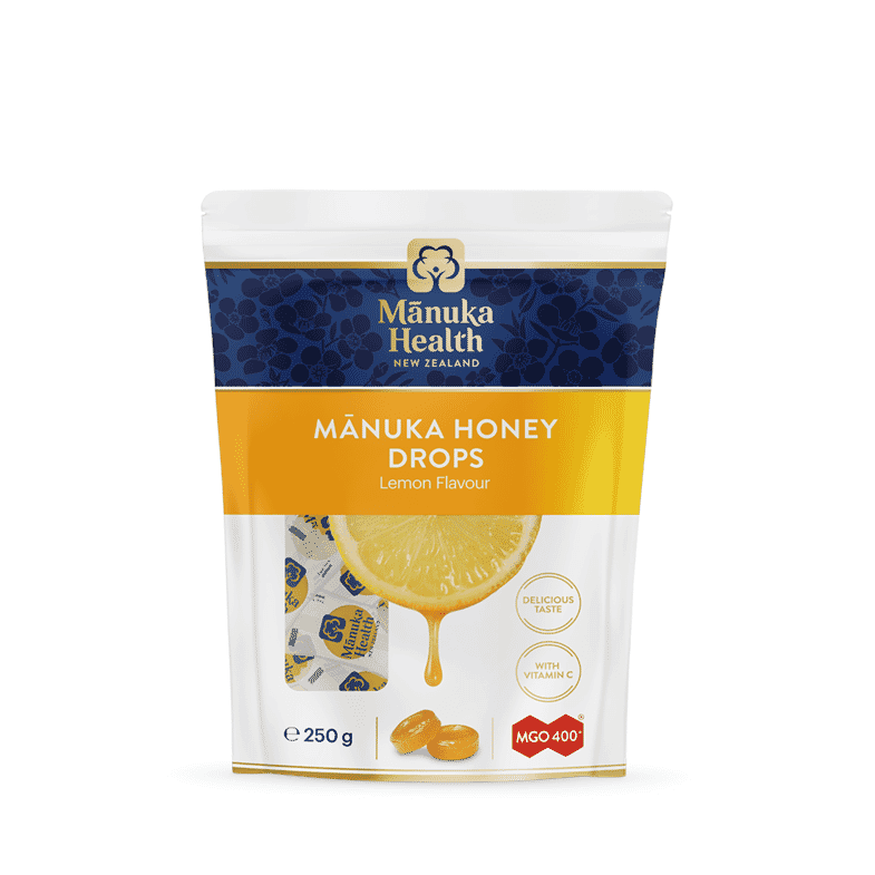 Manuka Health Products Manuka Honey Drops Lemon Flavour 250g 58s