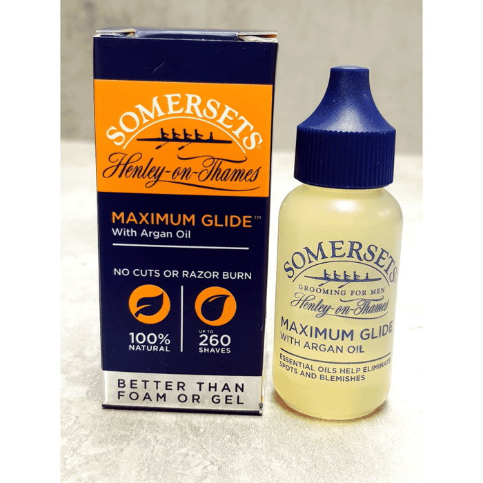 Somersets Maximum Glide with Argan Oil English Shaving Oil (Orange) 35ml - Dennis the Chemist
