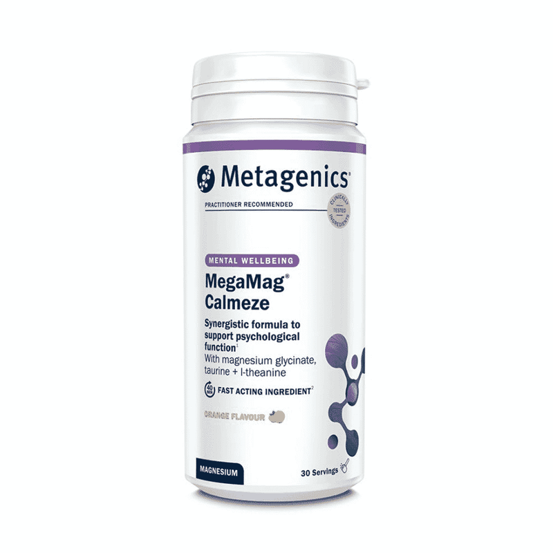 Metagenics MegaMag Calmeze Orange Flavour 30 Servings