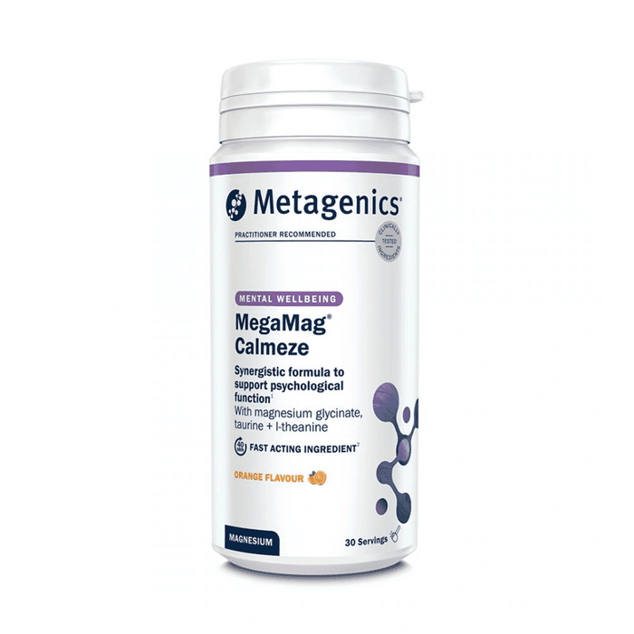 Metagenics MegaMag Calmeze Orange Flavour 30 Servings (Formerly Nutri Adv. NUT-3366) - Dennis the Chemist