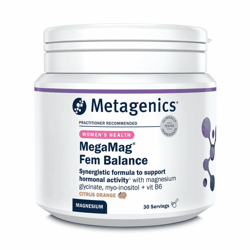 Metagenics MegaMag Fem Balance Citrus Orange 30 Servings