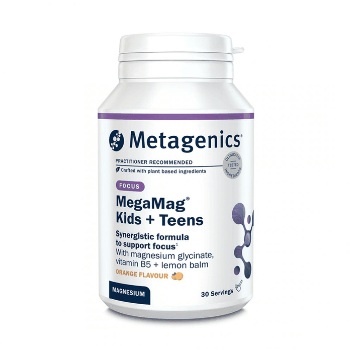 Metagenics MegaMag Kids + Teens Orange Flavour 30 Servings (Formerly Nutri Adv. NUT-3373)