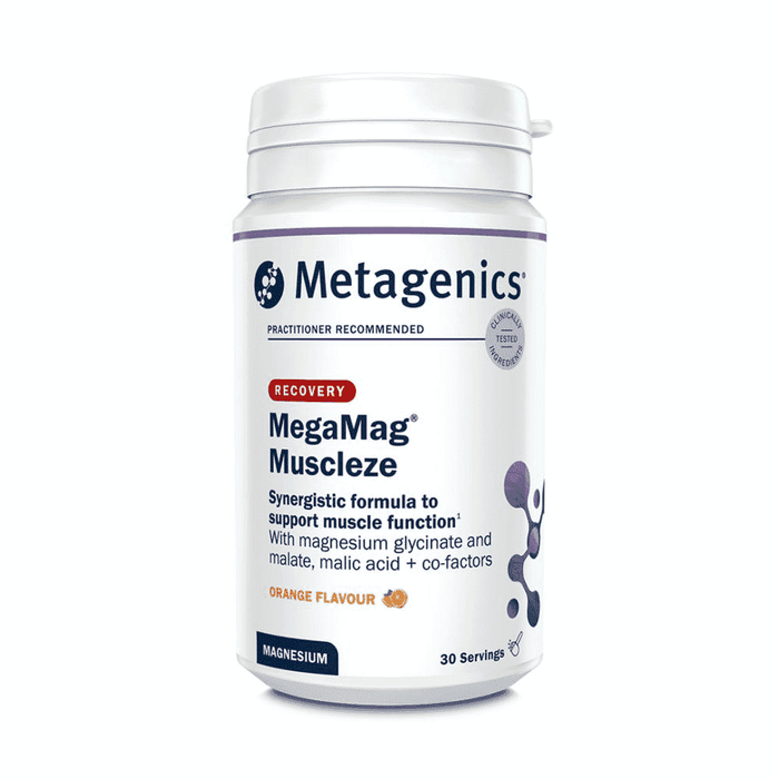 Metagenics MegaMag Muscleze Orange Flavour 30 Servings
