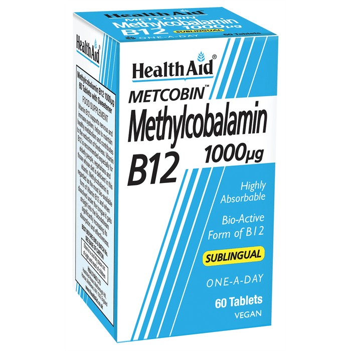 Health Aid Metcobin Methylcobalamin B12 1000mcg 60s