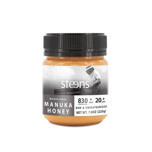 Steens Monofloral Manuka Honey 830+ MGO 20+ UMF 225g - Dennis the Chemist