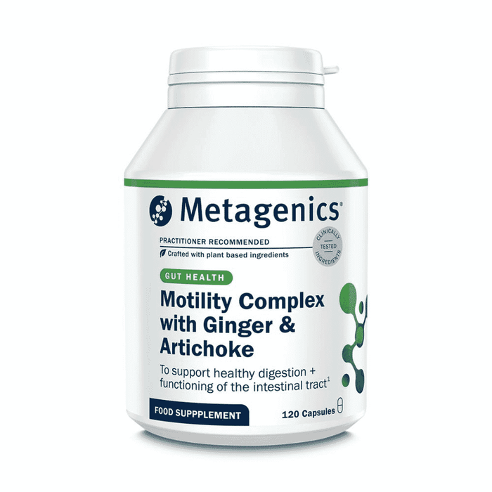 Metagenics Motility Complex with Ginger + Artichoke 120s