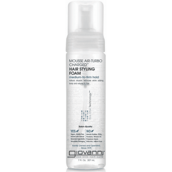 Giovanni Mousse Air-Turbo Charged Hair Styling Foam 207ml