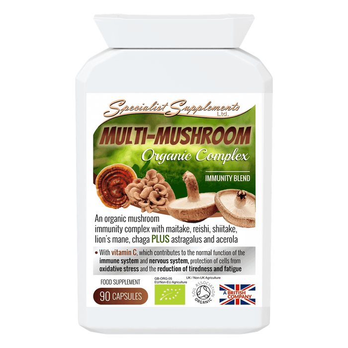 Specialist Supplements Multi-Mushroom Organic Complex 90s