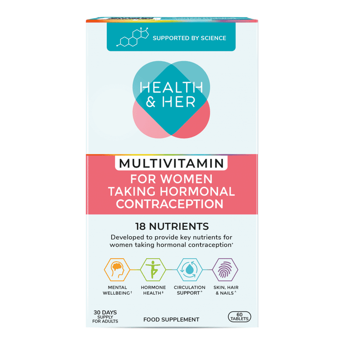 Health & Her Multivitamin for Women Taking Hormonal Contraception 60s
