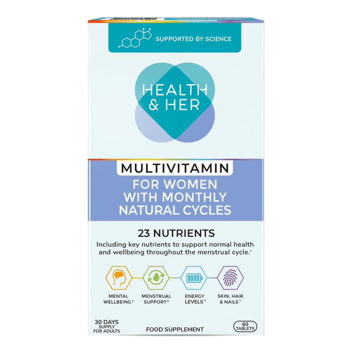 Health & Her Multivitamin for Women with Monthly Natural Cycles 60s