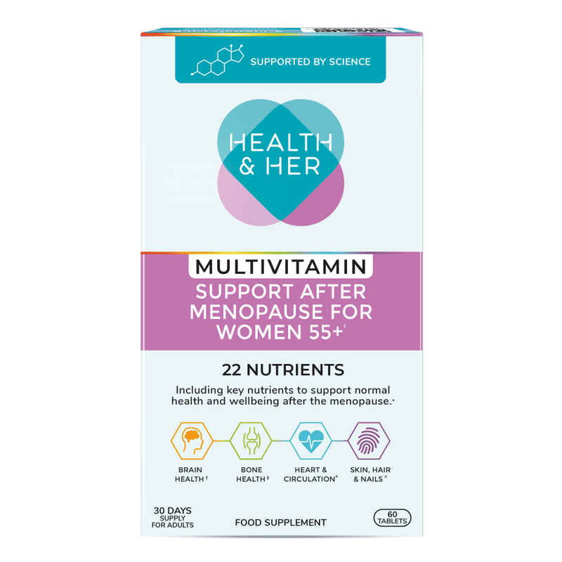 Health & Her Multivitamin Support After Menopause for Women 55+ 60s