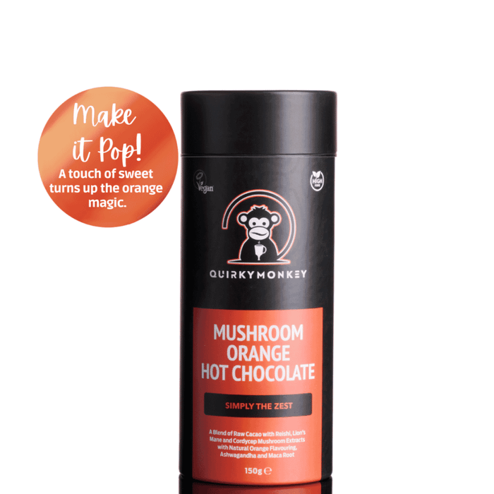 Quirky Monkey Mushroom Orange Hot Chocolate 150g