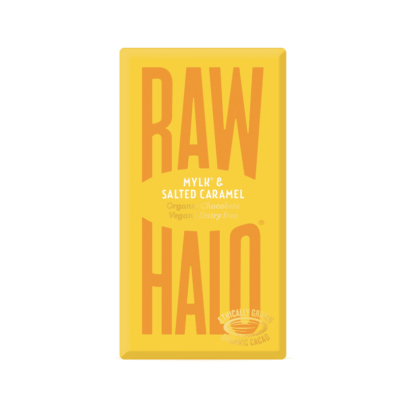 Raw Halo Mylk & Salted Caramel Organic Chocolate Vegan 35g