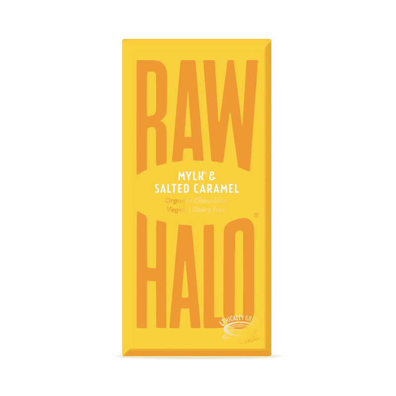 Raw Halo Mylk & Salted Caramel Organic Chocolate Vegan 70g