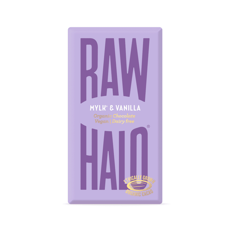 Raw Halo Mylk & Vanilla Organic Chocolate Vegan 35g