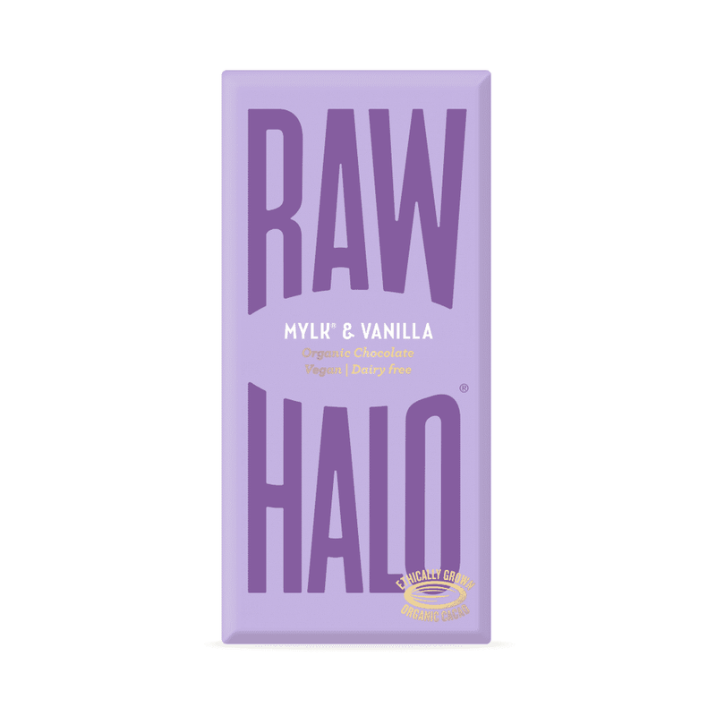 Raw Halo Mylk & Vanilla Organic Chocolate Vegan 70g