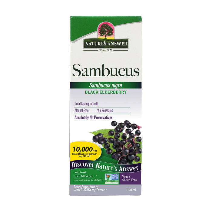 Nature's Answer Sambucus Black Elderberry 120ml - Dennis the Chemist