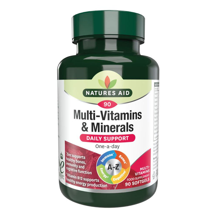 Natures Aid Multi-Vitamins & Minerals (Daily Support) Softgels 90's