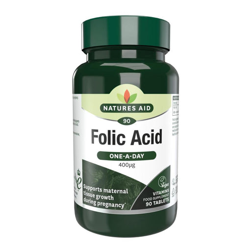 Natures Aid Folic Acid (One-A-Day) 400µg 90's - Dennis the Chemist
