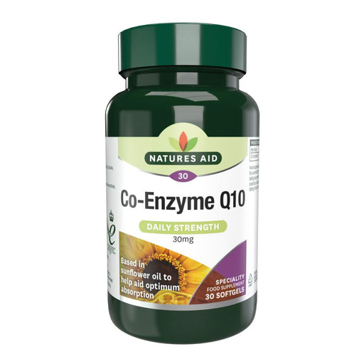 Natures Aid Co-Enzyme Q10 (Daily Strength) 30mg 30's - Dennis the Chemist