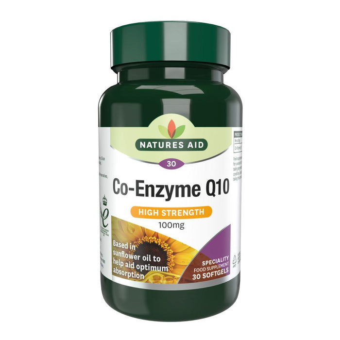 Natures Aid Co-Enzyme Q10 (High Strength) 100mg 30's - Dennis the Chemist