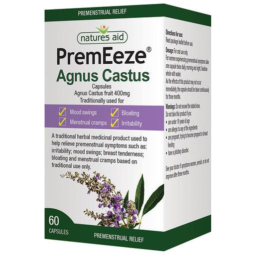 Natures Aid PremEeze® Agnus Castus Capsules 60's - Dennis the Chemist
