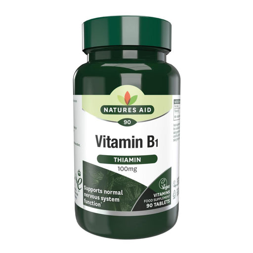 Natures Aid Vitamin B1 (Thiamin) 100mg 90's - Dennis the Chemist