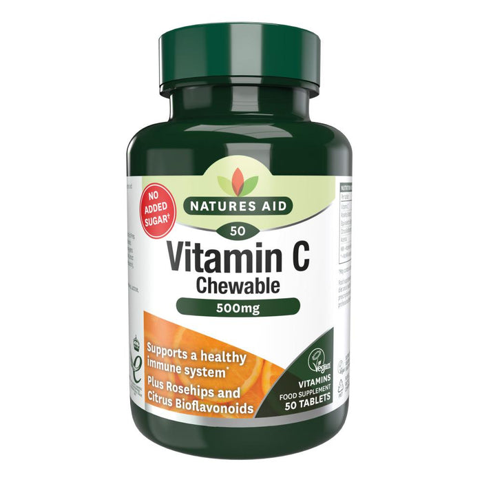 Natures Aid Vitamin C Chewable (500mg) 50's - Dennis the Chemist