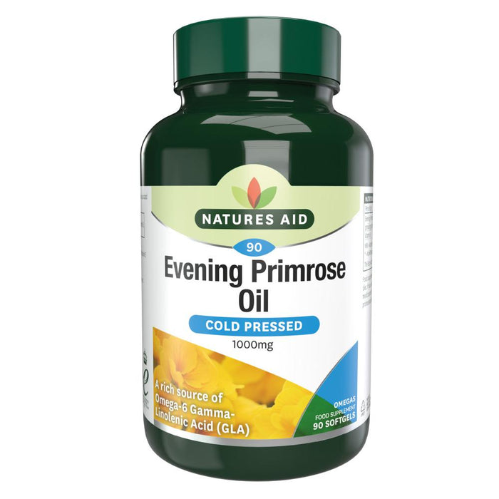 Natures Aid Evening Primrose Oil (Cold Pressed) 1000mg 90's - Dennis the Chemist