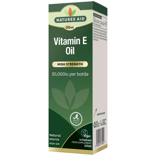 Natures Aid Vitamin E Oil (High Strength) 20,000iu 50ml - Dennis the Chemist