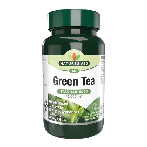 Natures Aid Green Tea (Standardised) 10,000mg 60's - Dennis the Chemist
