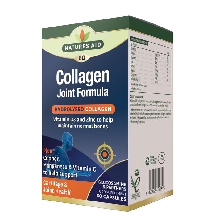 Natures Aid Collagen Joint Formula (Hydrolysed Collagen) 60's - Dennis the Chemist
