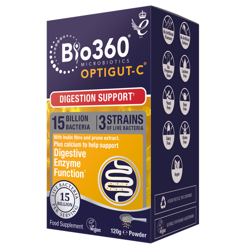 Natures Aid Bio360 OptiGut-C (Digestion Support) 120g - Dennis the Chemist