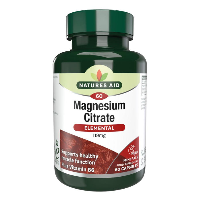 Natures Aid Magnesium Citrate (Elemental) 119mg 60's - Dennis the Chemist