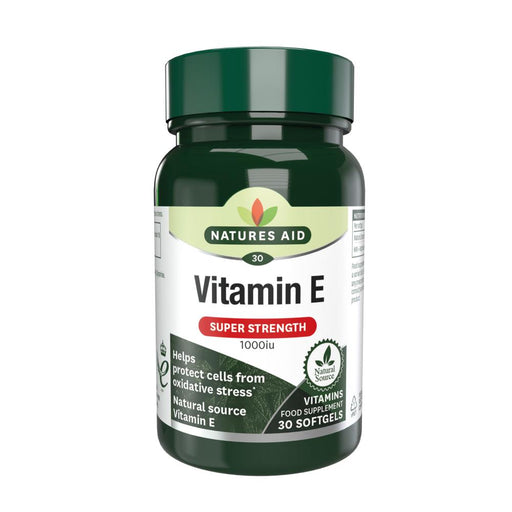 Natures Aid Vitamin E (Super Strength) 1000iu 30's - Dennis the Chemist