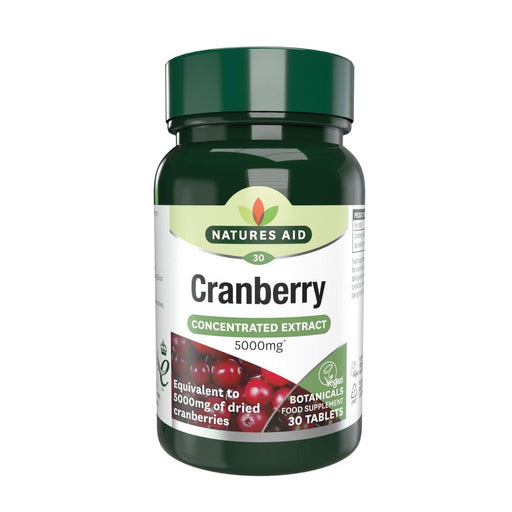 Natures Aid Cranberry (Concentrated Extract) 5000mg 30's - Dennis the Chemist