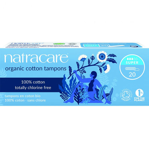 Natracare Organic Cotton Tampons Super 20s - Dennis the Chemist