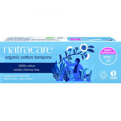 Natracare Organic Cotton Tampons Super Plus 20s - Dennis the Chemist